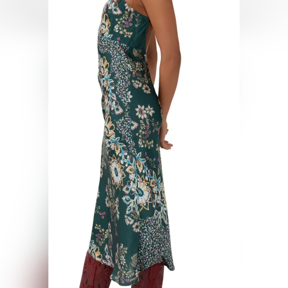 Free People Your Better Side Midi Slip Dress Silky Floral Print Siz Sm Md Lg NWT - Picture 6 of 14